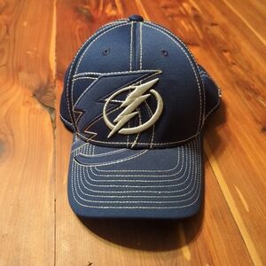 NHL Tampa Bay Lightning Blue and White Logo Baseball Cap